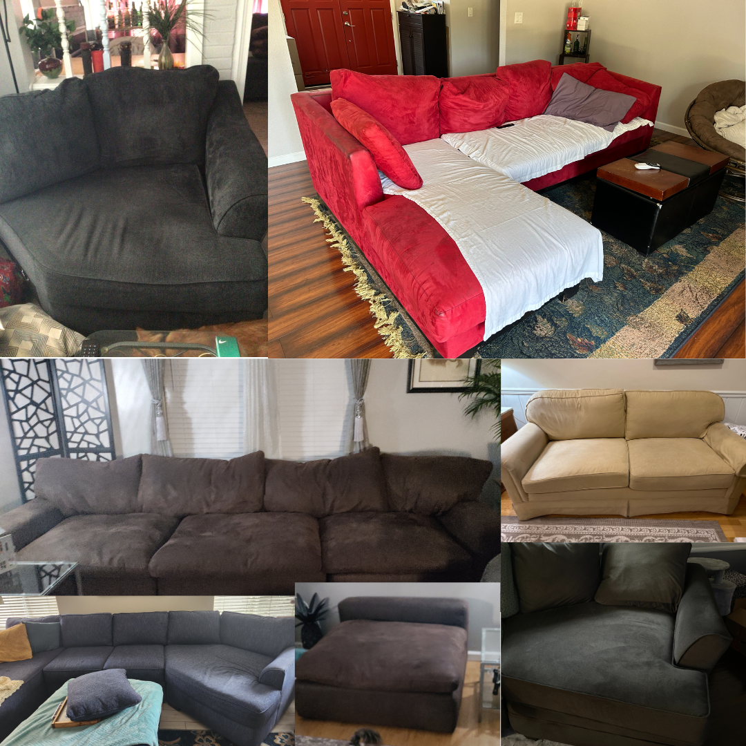 Microfiber couch top cushion covers