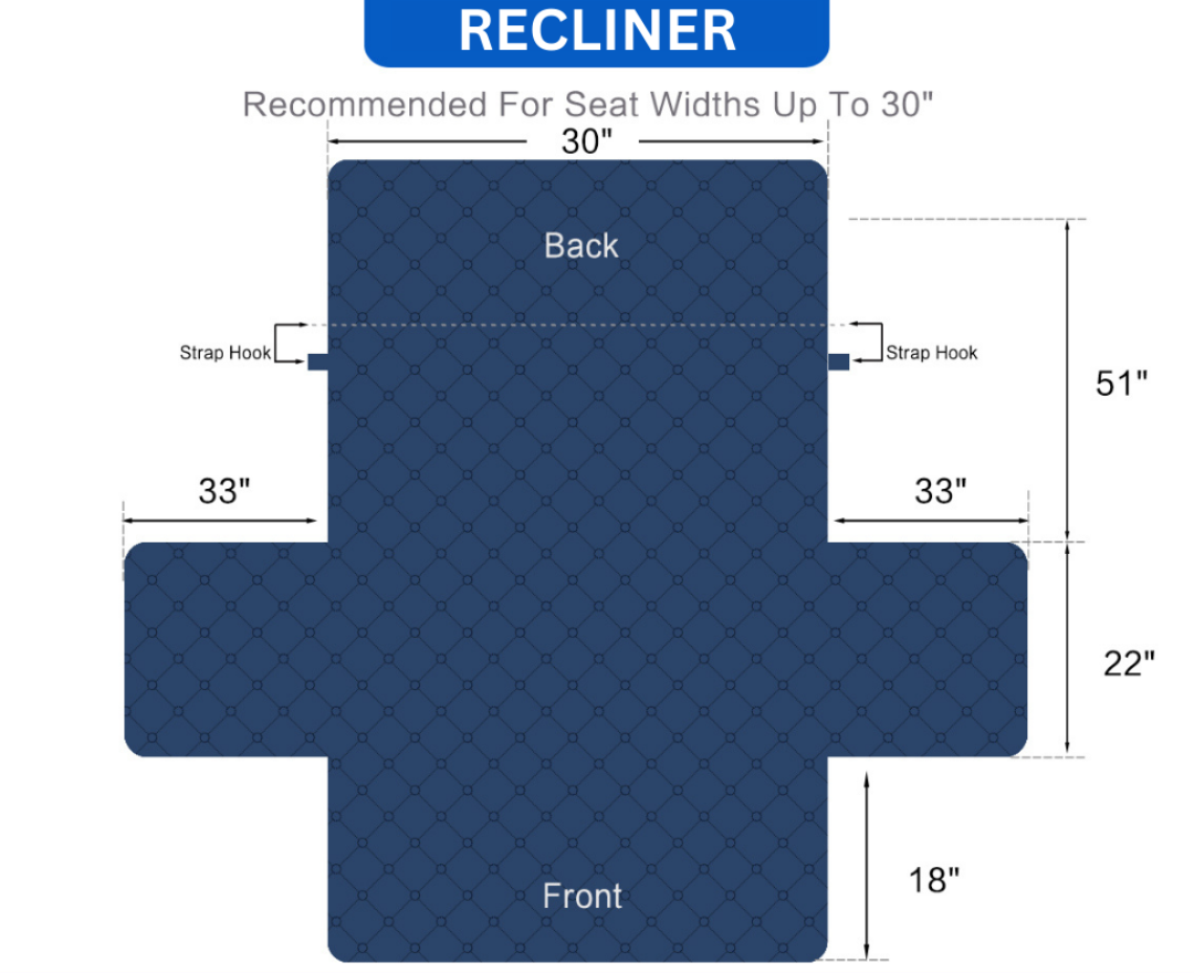 NEW Upgraded CouchTops™ Couch Cover with Side Pockets, Back Straps, Anti-Slip Fit, Reversible 2-in-1 Colors, Soft Padded Lining, Machine-Washable & Dryer-Safe Furniture Protector