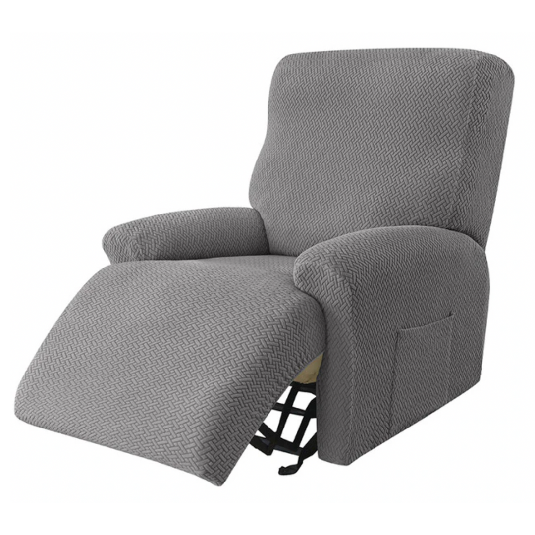 Light Gray Recliner Cover | Couch Tops